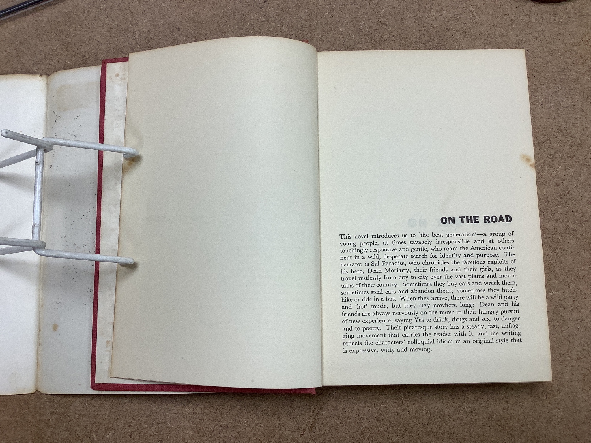 Kerouac, Jack - 3 works - On The Road, 1st English edition, original cloth with unclipped d/j, London, 1958; The Town and the City, 1st UK edition, original cloth with unclipped d/j , ragged and with loss to head of spin